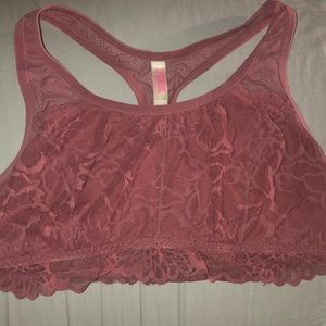 PINK lace bralette